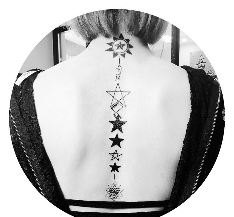 几何体纹身图片