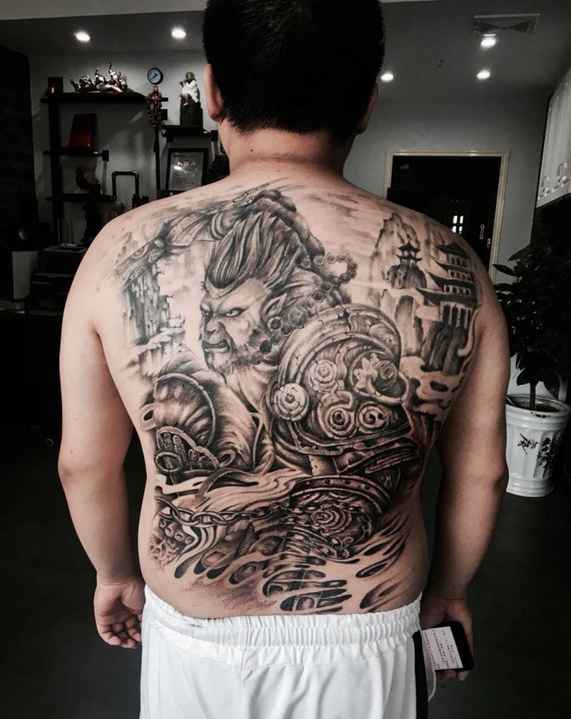 行者悟空纹身图片