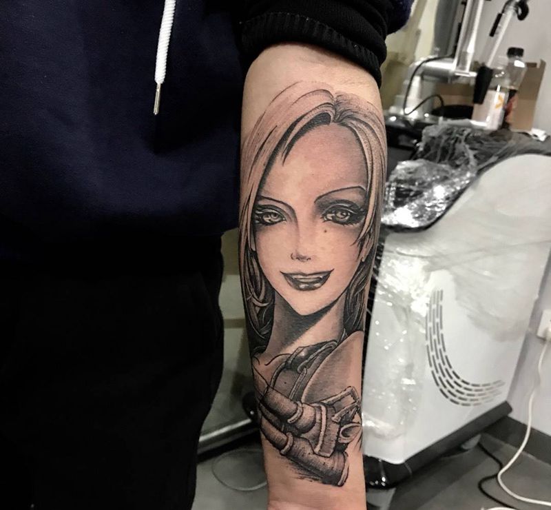 金克斯遇到海贼王纹身图片