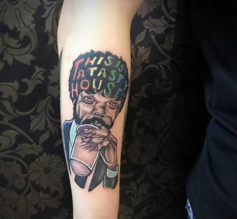 嘿BOY纹身图片_成品手臂欧美肖像写实人物纹身图案