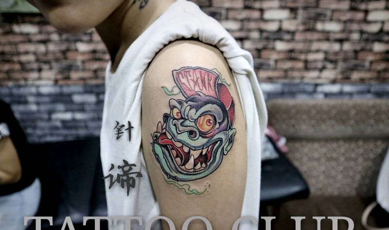 new school纹身图片