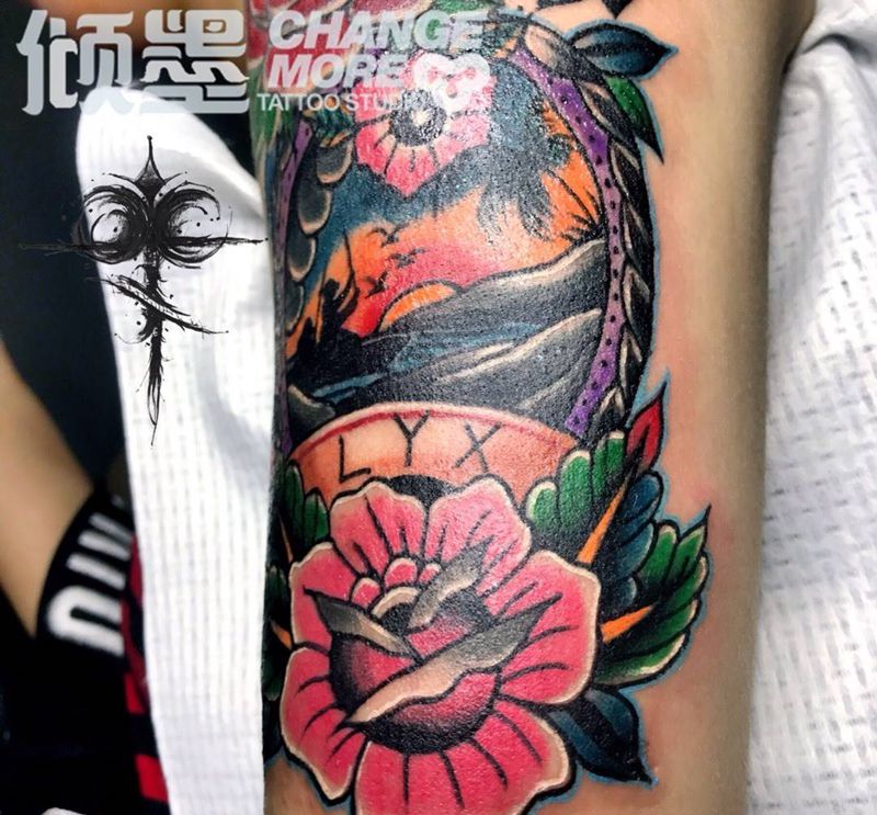 Old School添加&修改[OK]纹身图片_手臂Old School纹身图案