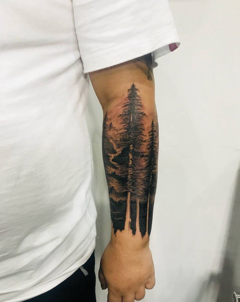 黑暗森林纹身图片