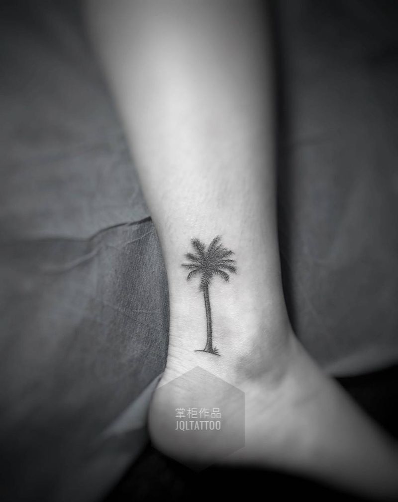 小清新纹身图片_成品腿部清新植物可爱纹身图案