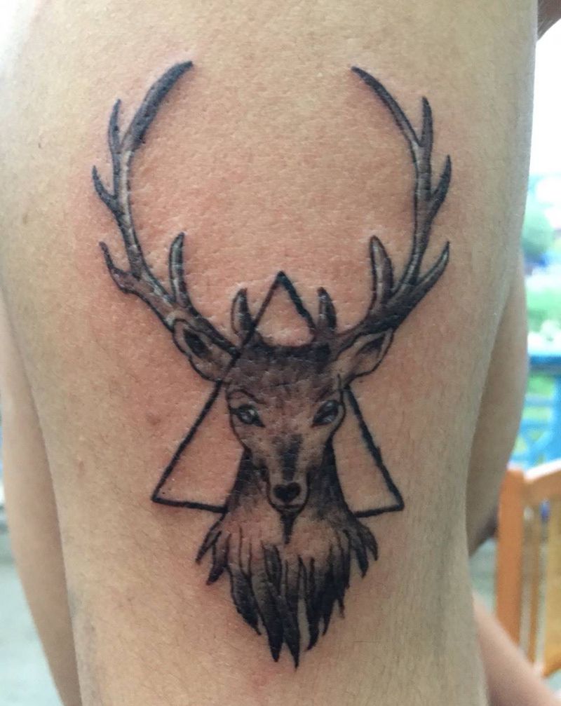 小鹿鹿纹身图片