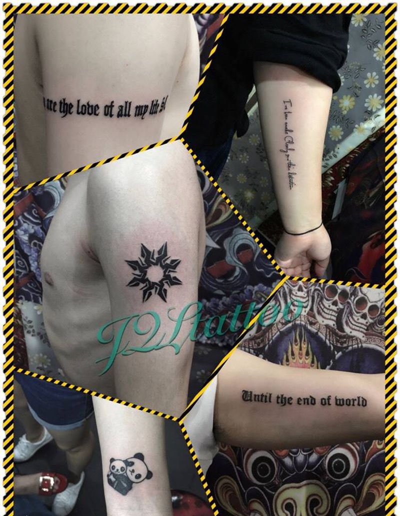 小清新纹身图片_清新手部几何纹身图案