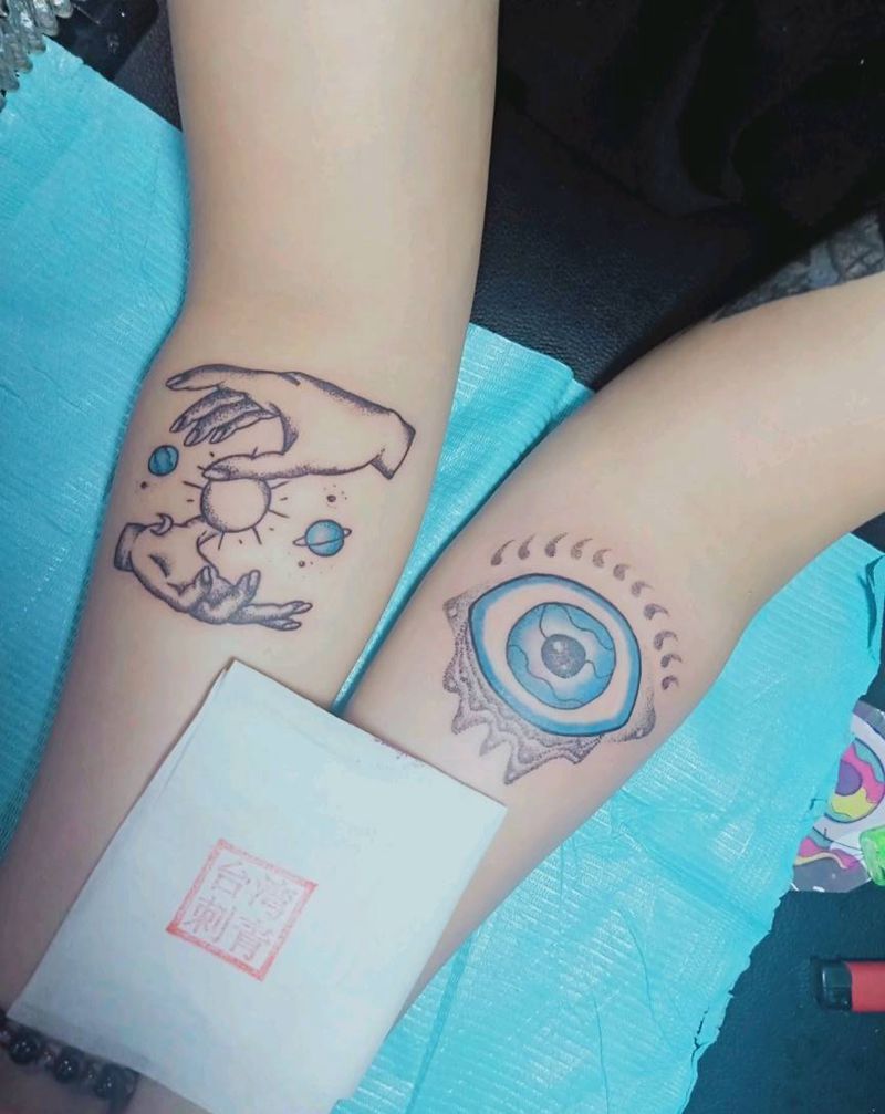 掌握自己 看清自己（点刺）纹身图片_手臂纹身图案