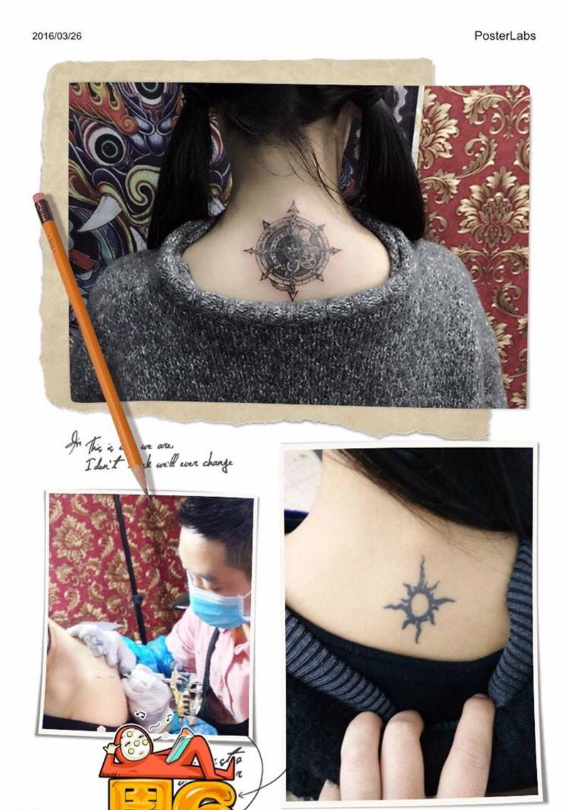 遮盖（美女指定的图案）纹身图片