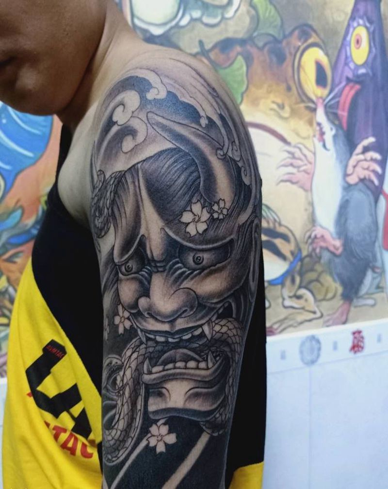 般若纹身图片_手部纹身图案