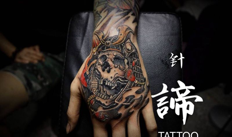 遮盖手背疤痕纹身图片