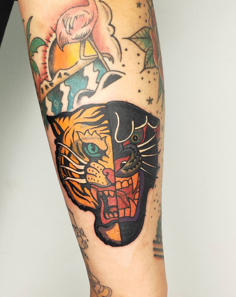 old school 头像纹身图片_手臂Old School纹身图案