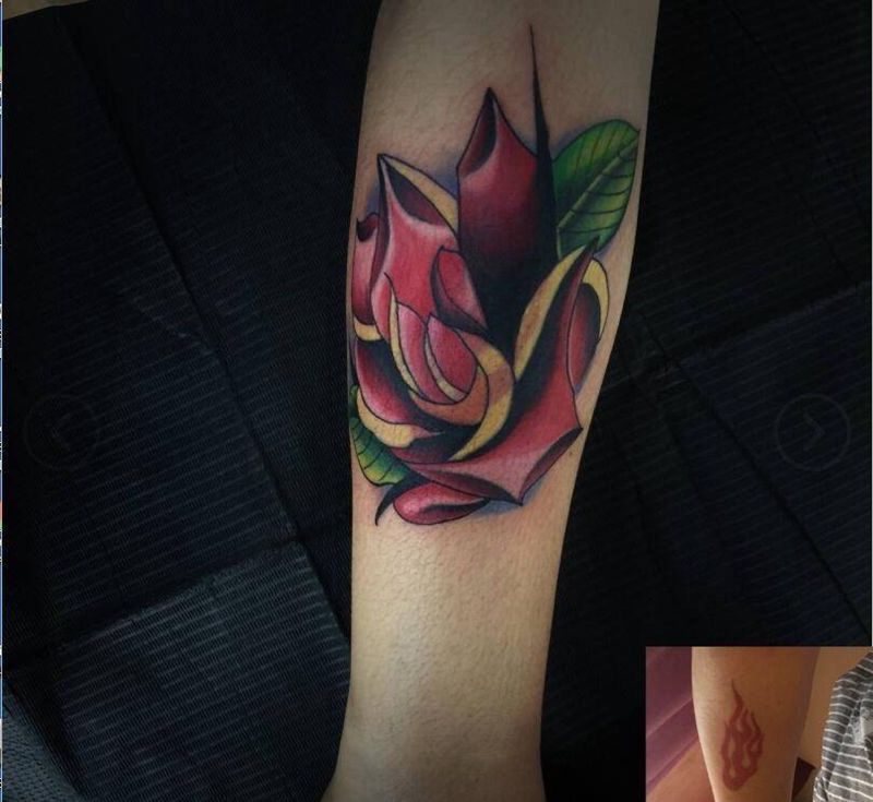 school遮盖纹身图片