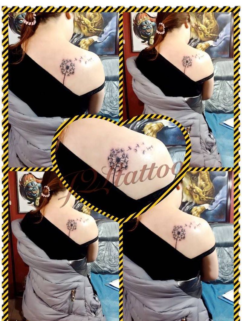 蒲公英纹身图片