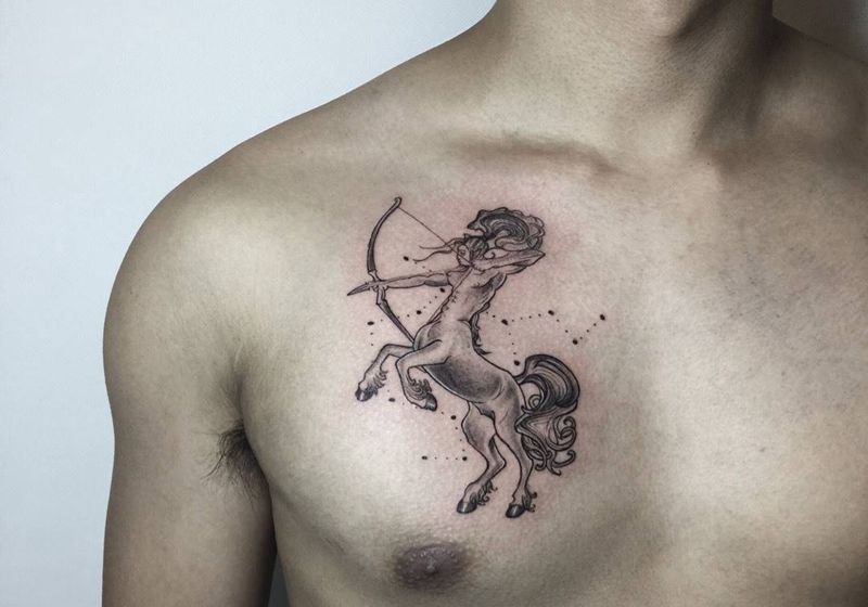 射手座纹身图片