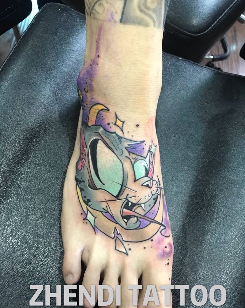 newschool猫纹身图片
