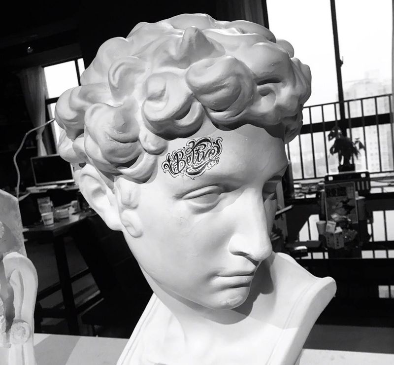 Belive纹身图片_花体字纹身图案