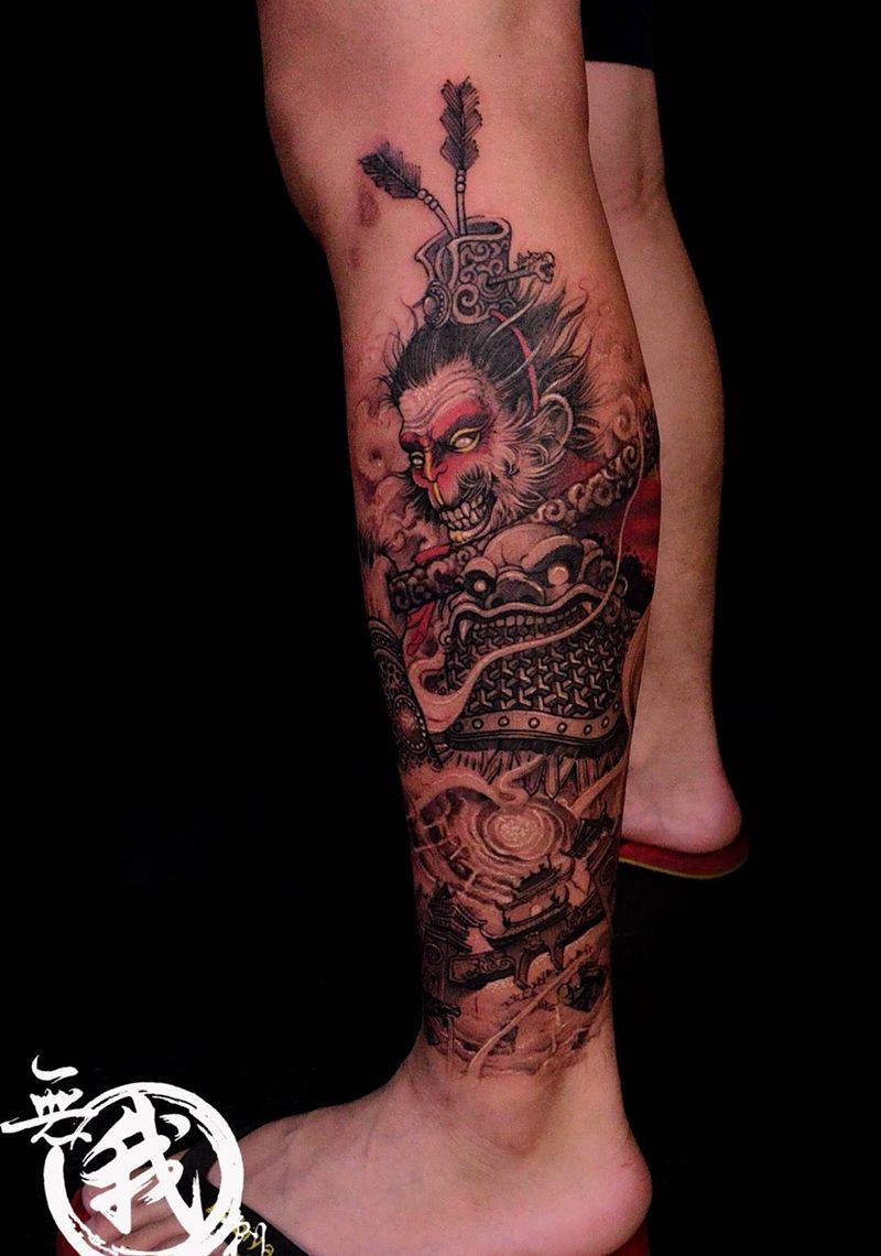 孙悟空 南天门纹身图片