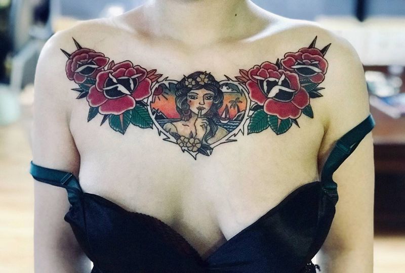 吉首纹身纹身图片_Old School纹身图案