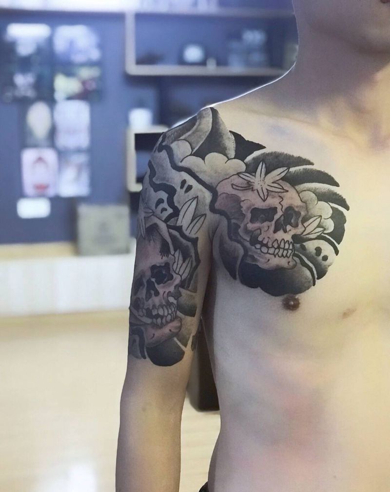 吉首纹身瞳画刺青纹身图片_老传统纹身图案