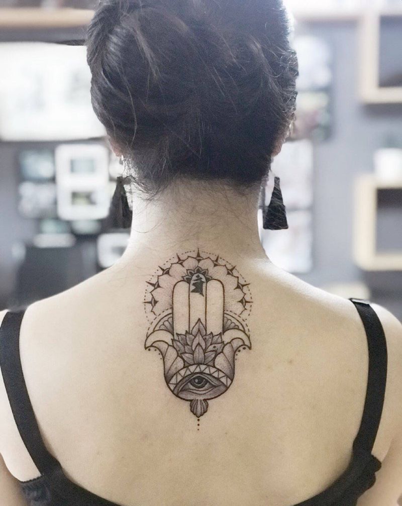 吉首纹身纹身图片_背部纹身图案