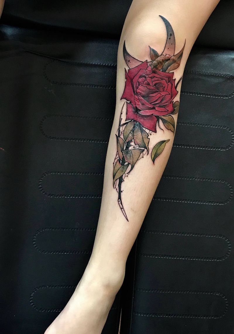 吉首纹身瞳画刺青纹身图片_Old School纹身图案