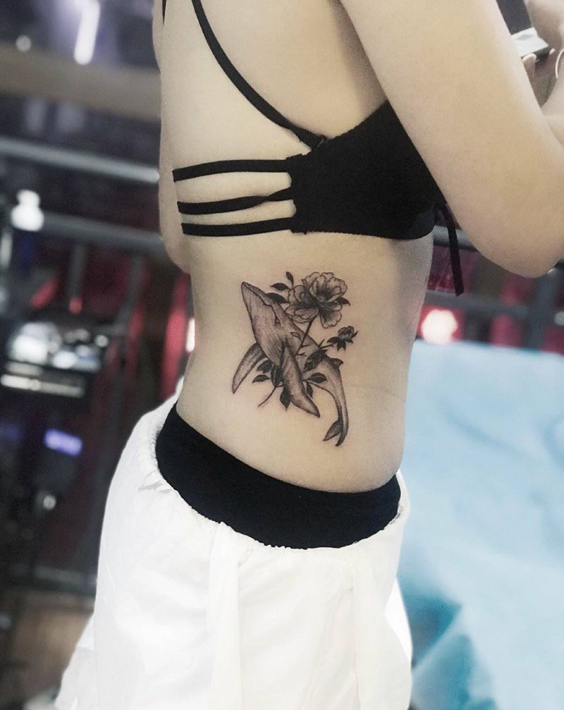 吉首纹身瞳画刺青纹身图片_腰部纹身图案