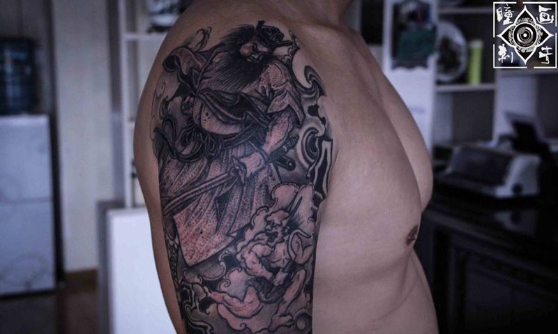 钟馗捉鬼纹身纹身图片