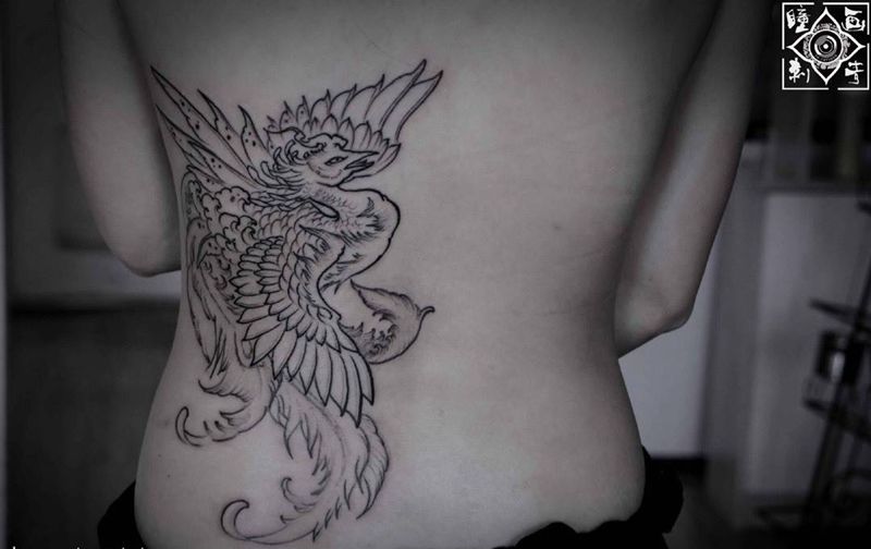 凤纹身图片