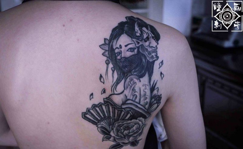艺妓纹身纹身图片