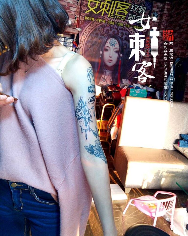 一个一个的拼纹身图片