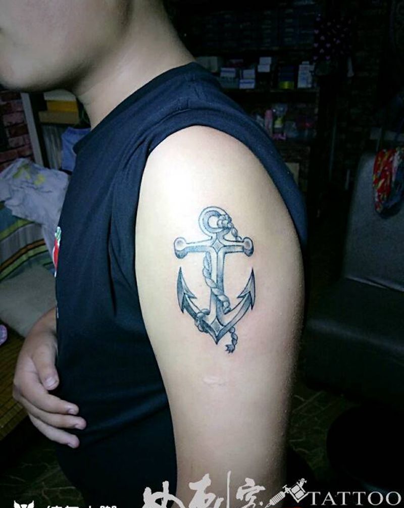 船锚纹身图片