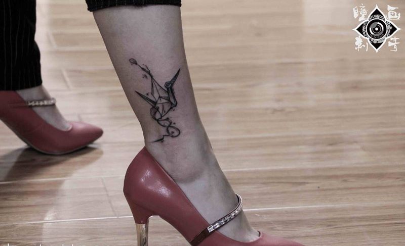 千纸鹤纹身纹身图片