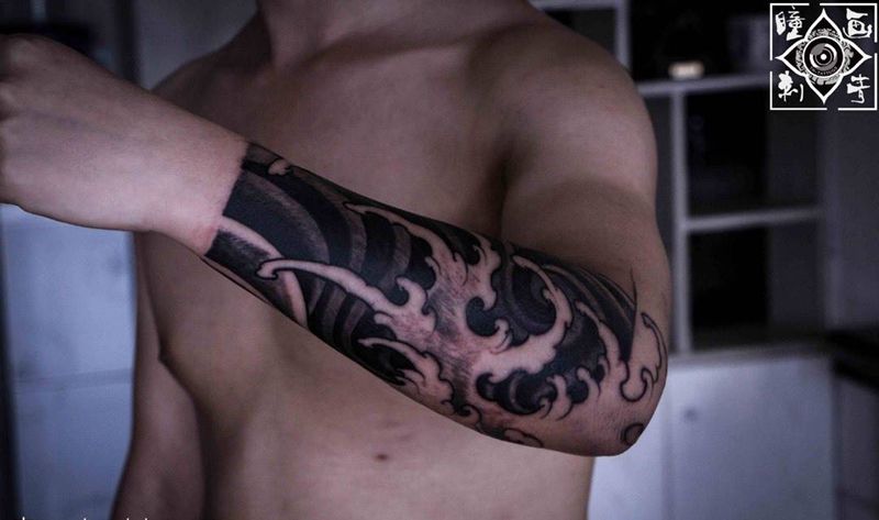 水浪纹身纹身图片