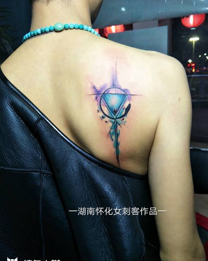 小作品纹身图片_欧美国画纹身图案