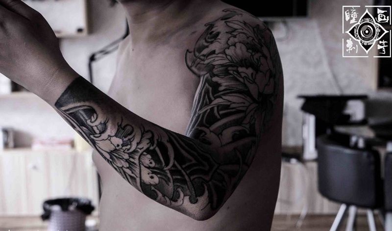 花臂，未完待续纹身图片