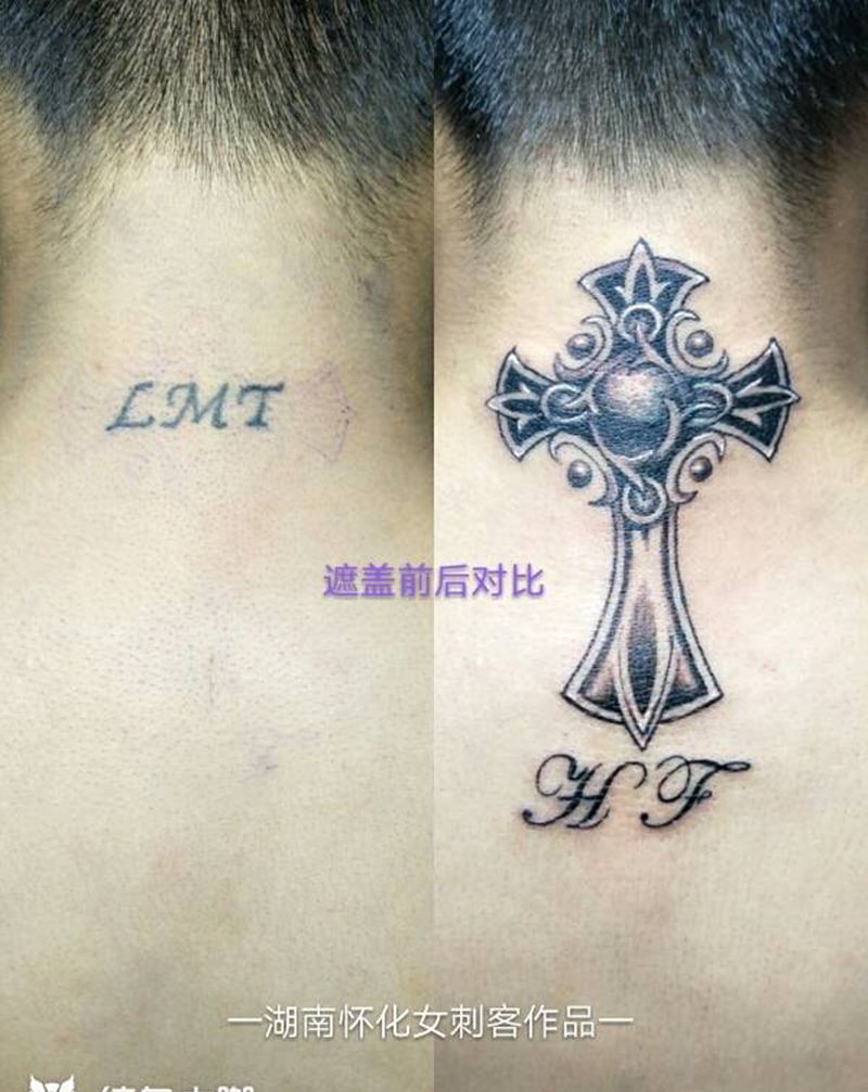 遮盖纹身图片_欧美字符遮盖纹身图案