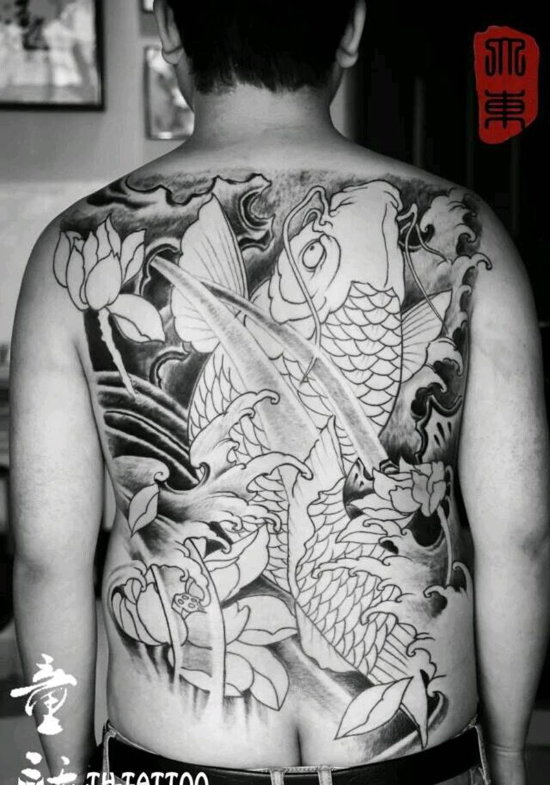 未完成纹身图片