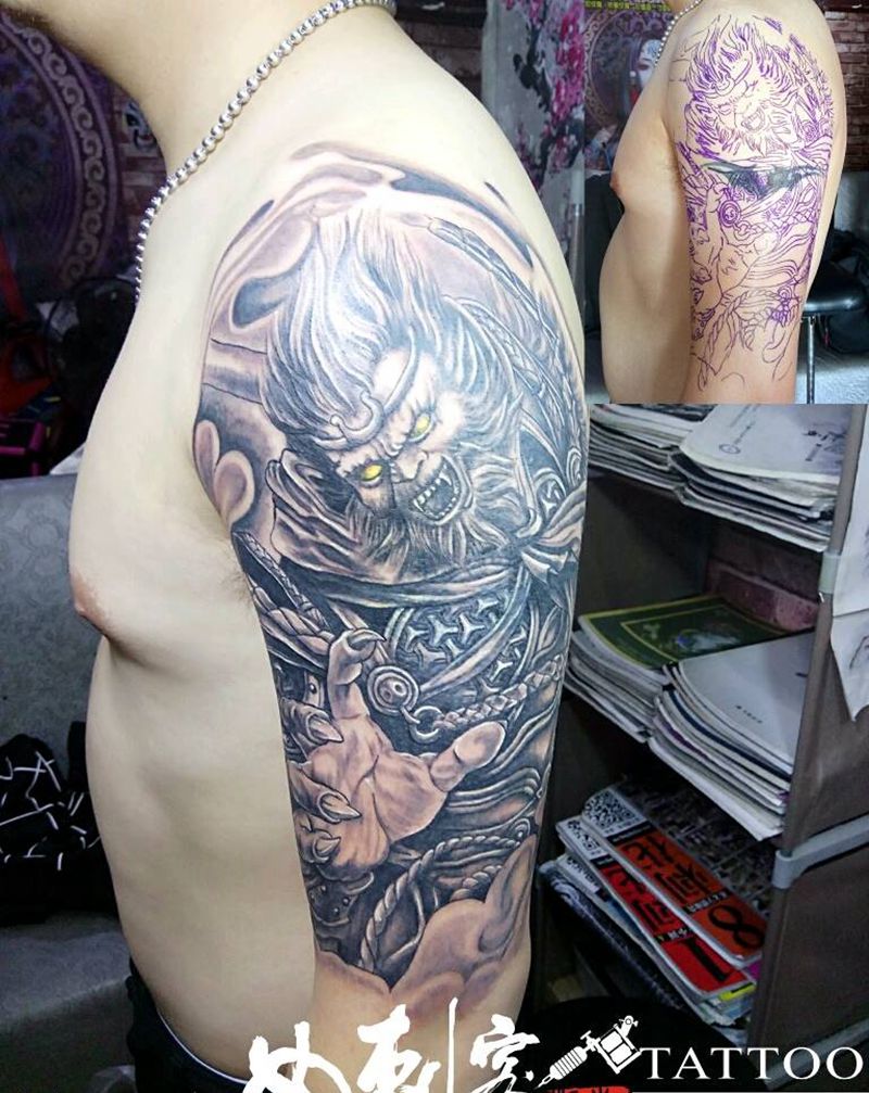 齐天大圣，看我火眼金睛！纹身图片