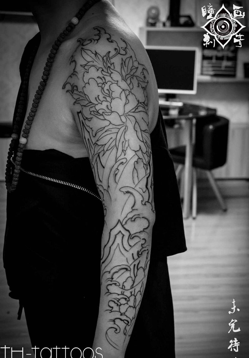 花臂纹身图片