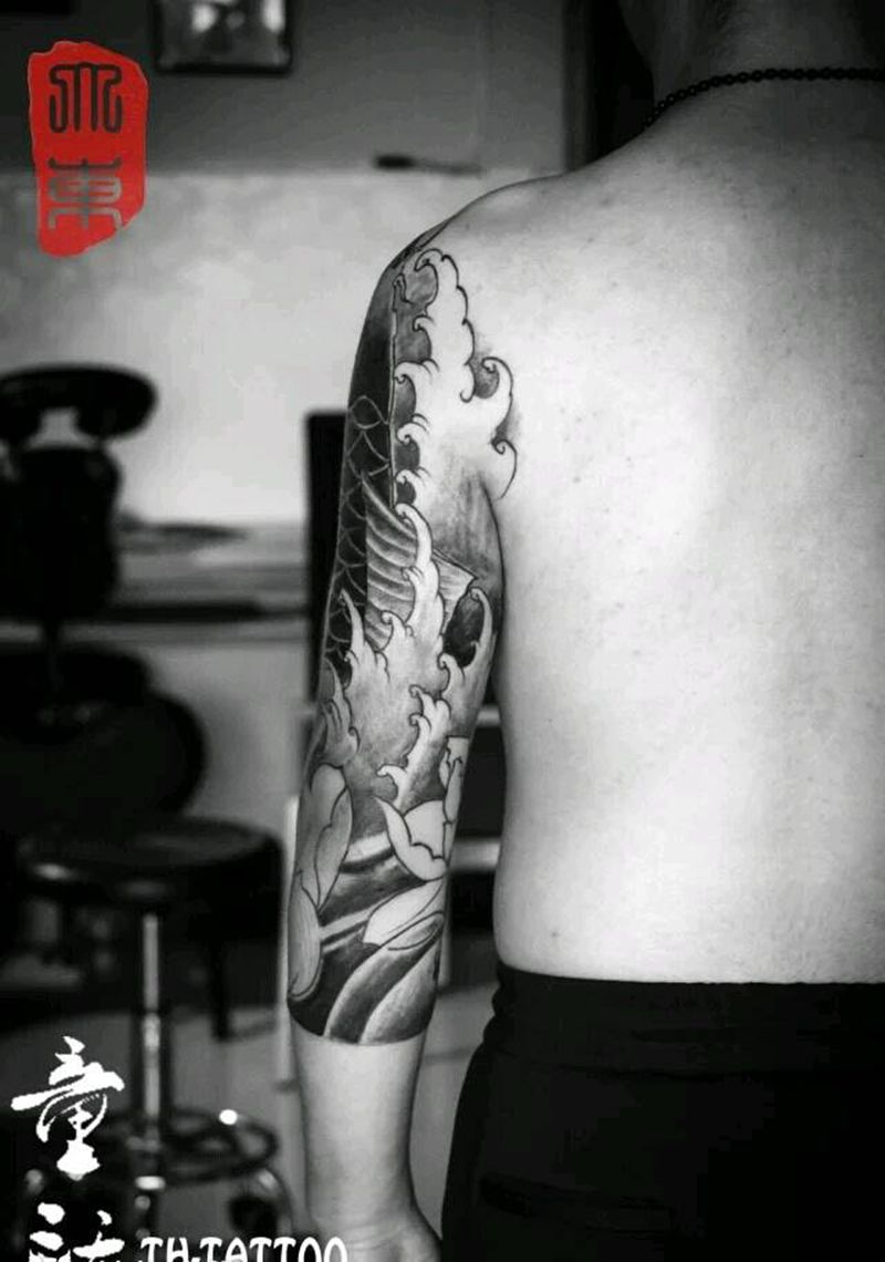 未完成纹身图片