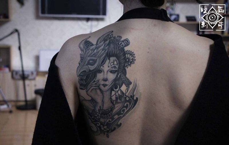 艺妓纹身纹身图片