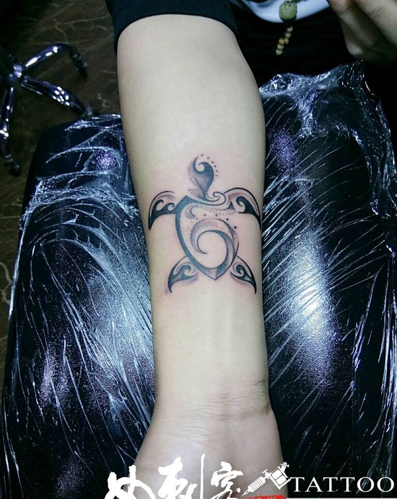 海龟图腾纹身图片