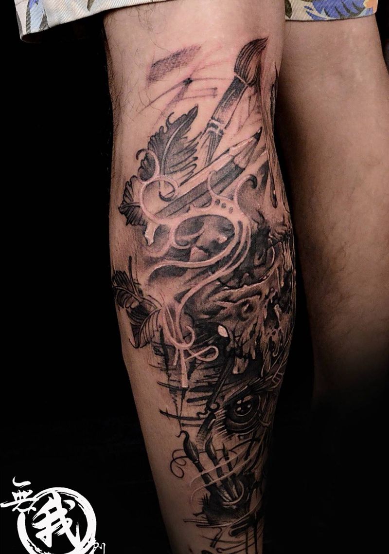 欧美作品纹身图片