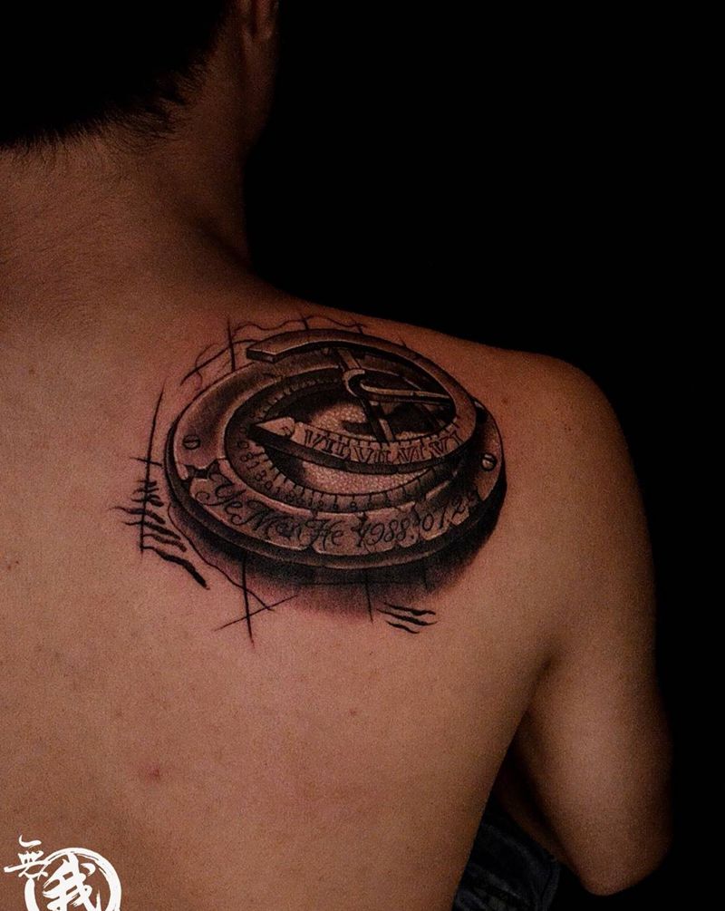 欧美作品纹身图片_成品手稿背部颈部肩部欧美写实清新纹身图案