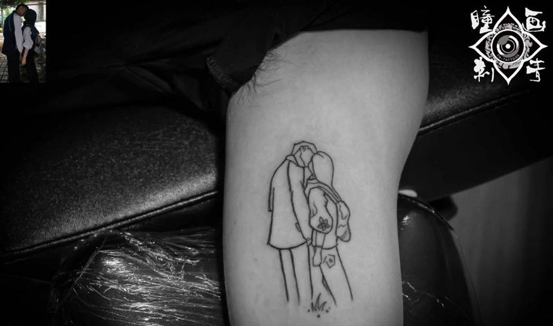 简筆画纹身图片