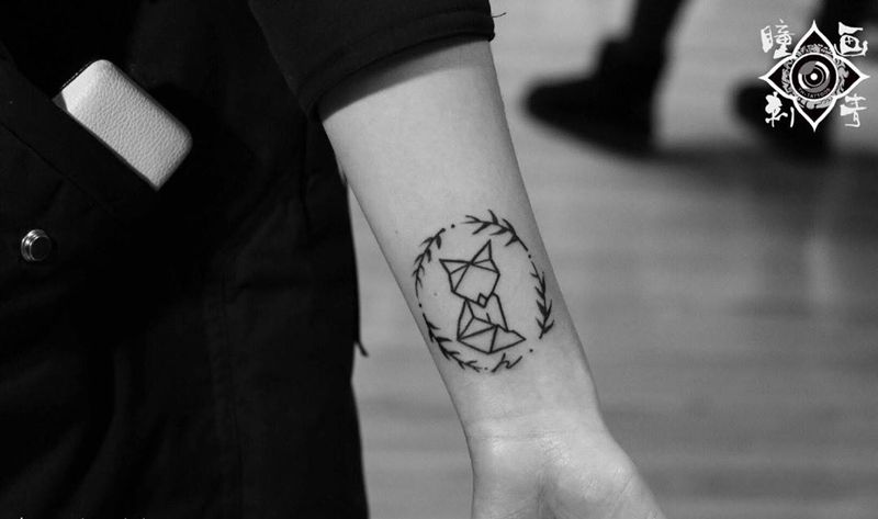 巧遮妙盖纹身图片