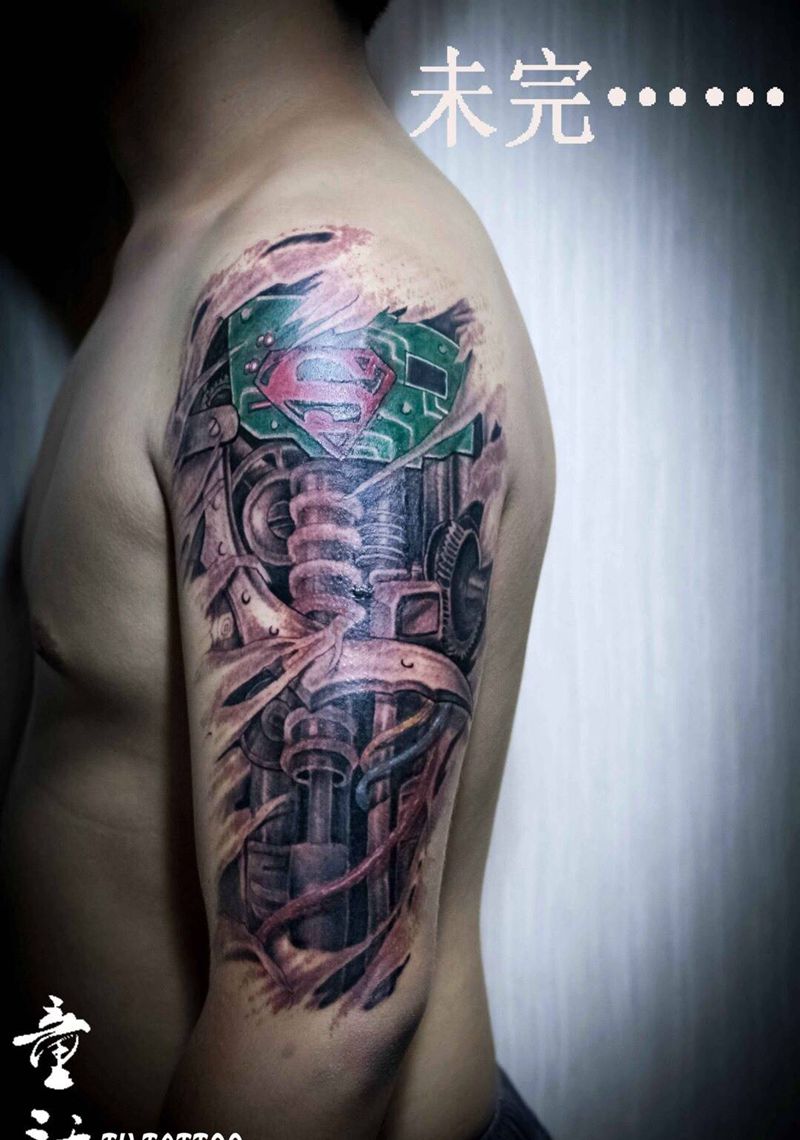 机械，未完待续纹身图片