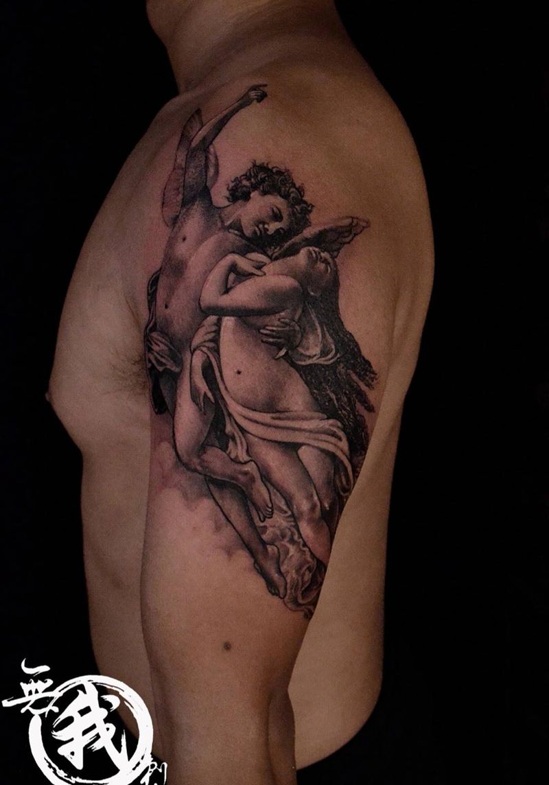 亚当夏娃纹身图片