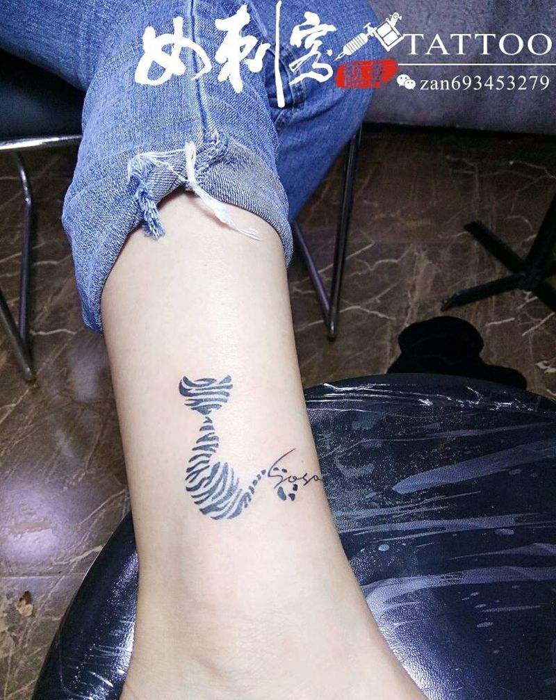 小猫咪纹身图片