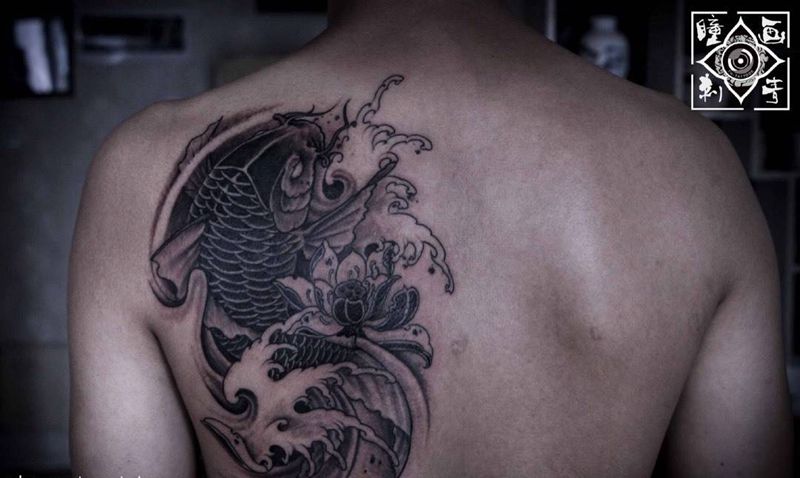 鱼纹身图案纹身图片